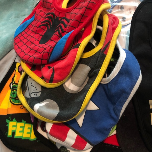 MOSTLY NEW Lot of Baby (mostly boy) Bibs (37pcs) - Picture 4 of 4